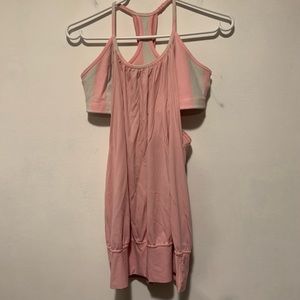 Lululemon No Limits Tank Pink / White Stripes